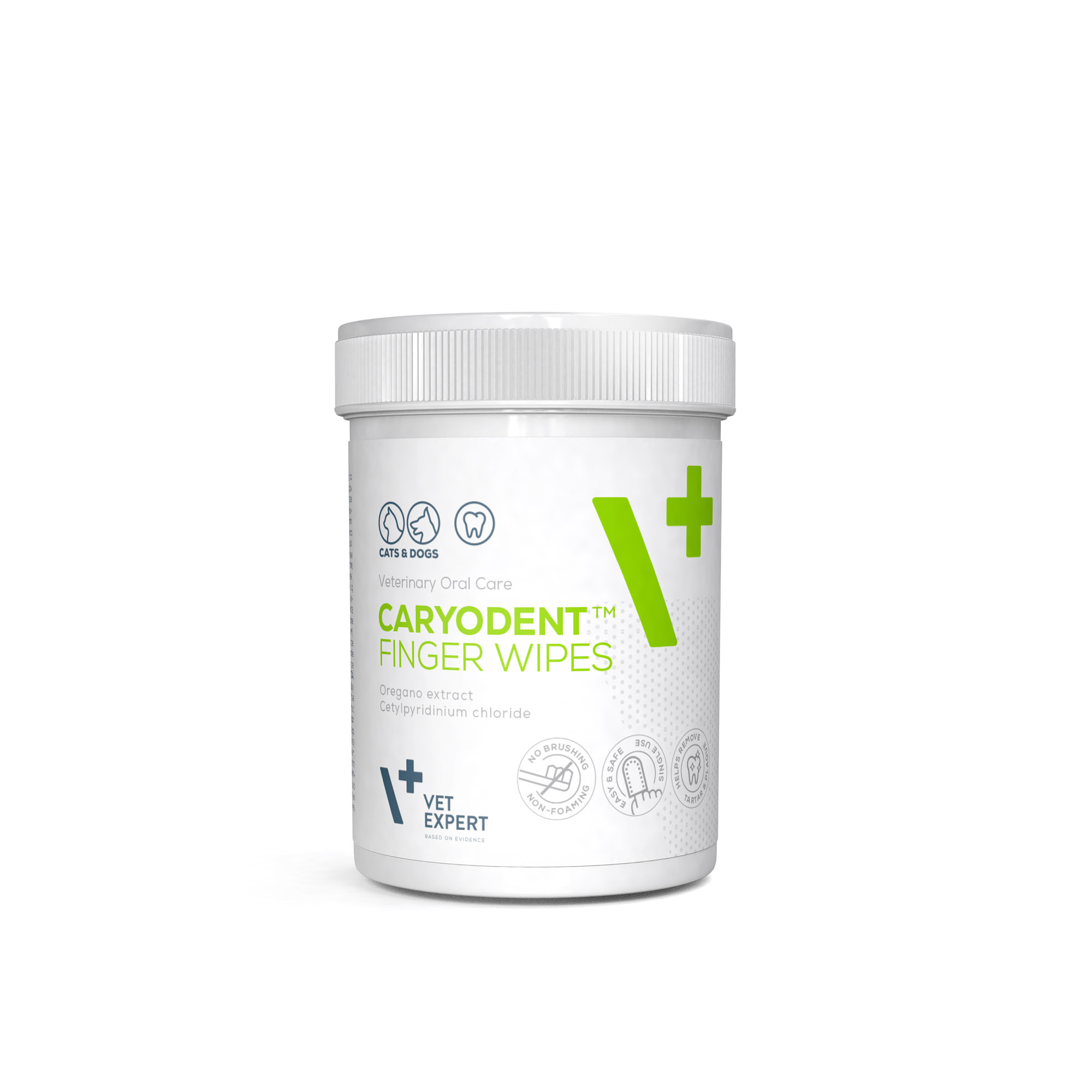 VET EXPERT CARYODENT® FINGER WIPES - czyściki do zębów dla psa i kota 50 szt.