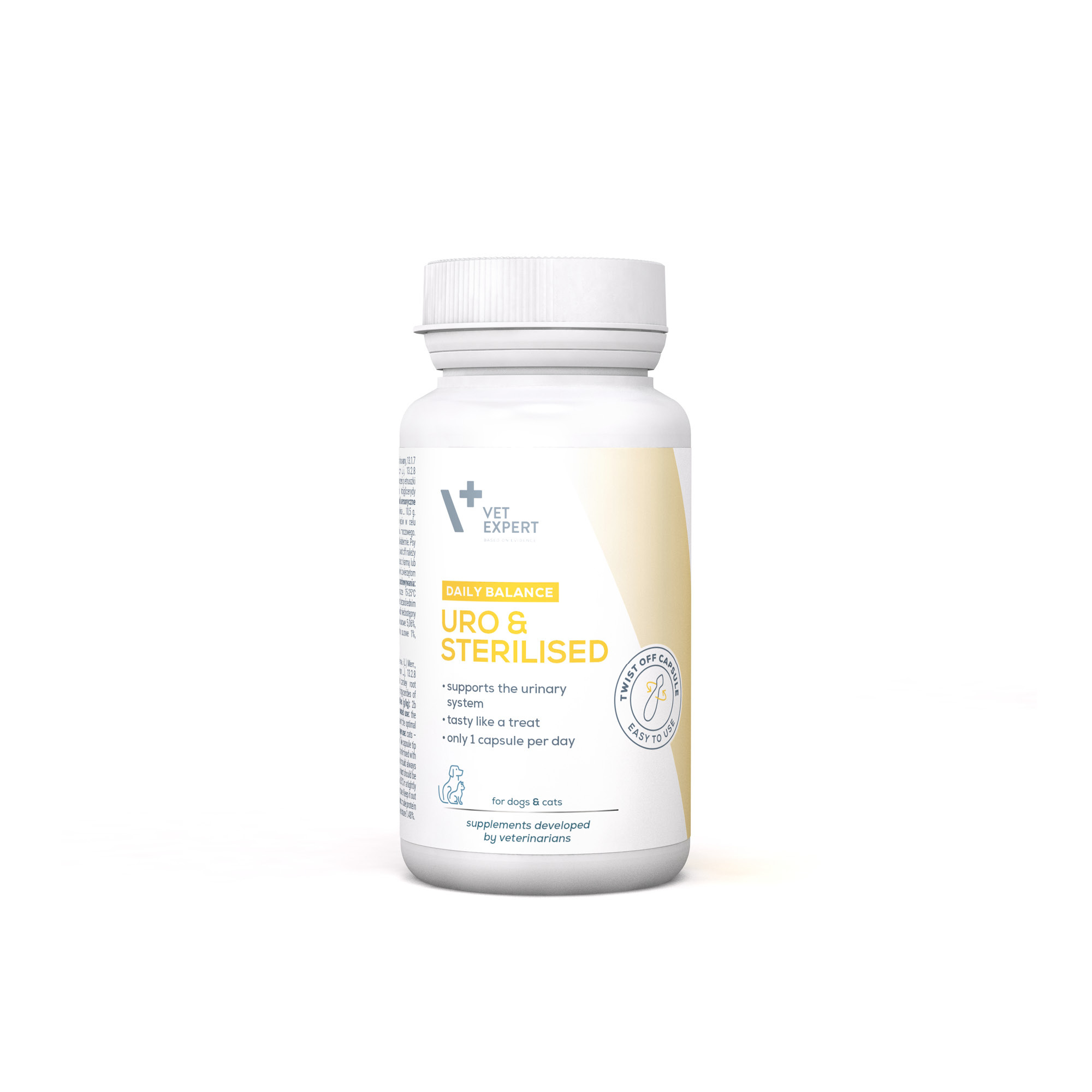 VET EXPERT URO&STERILISED - preparat wspomagający układ moczowy psów i kotów