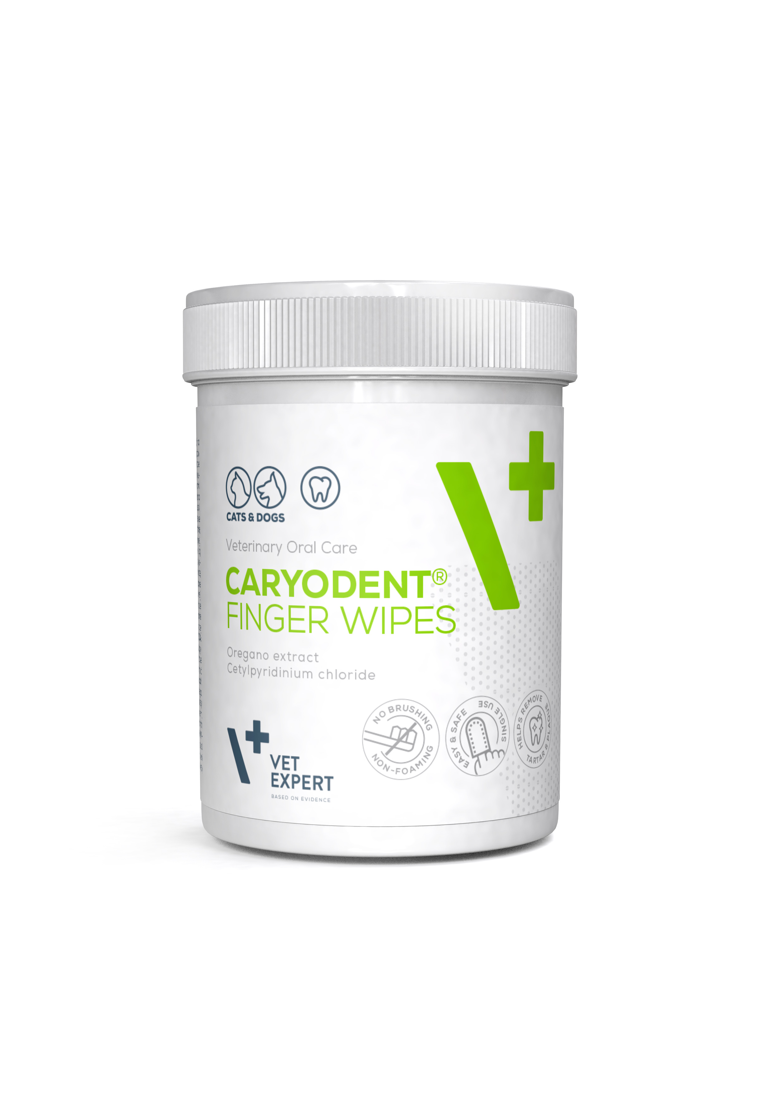 VET EXPERT CARYODENT® FINGER WIPES - czyściki do zębów dla psa i kota 50 szt.