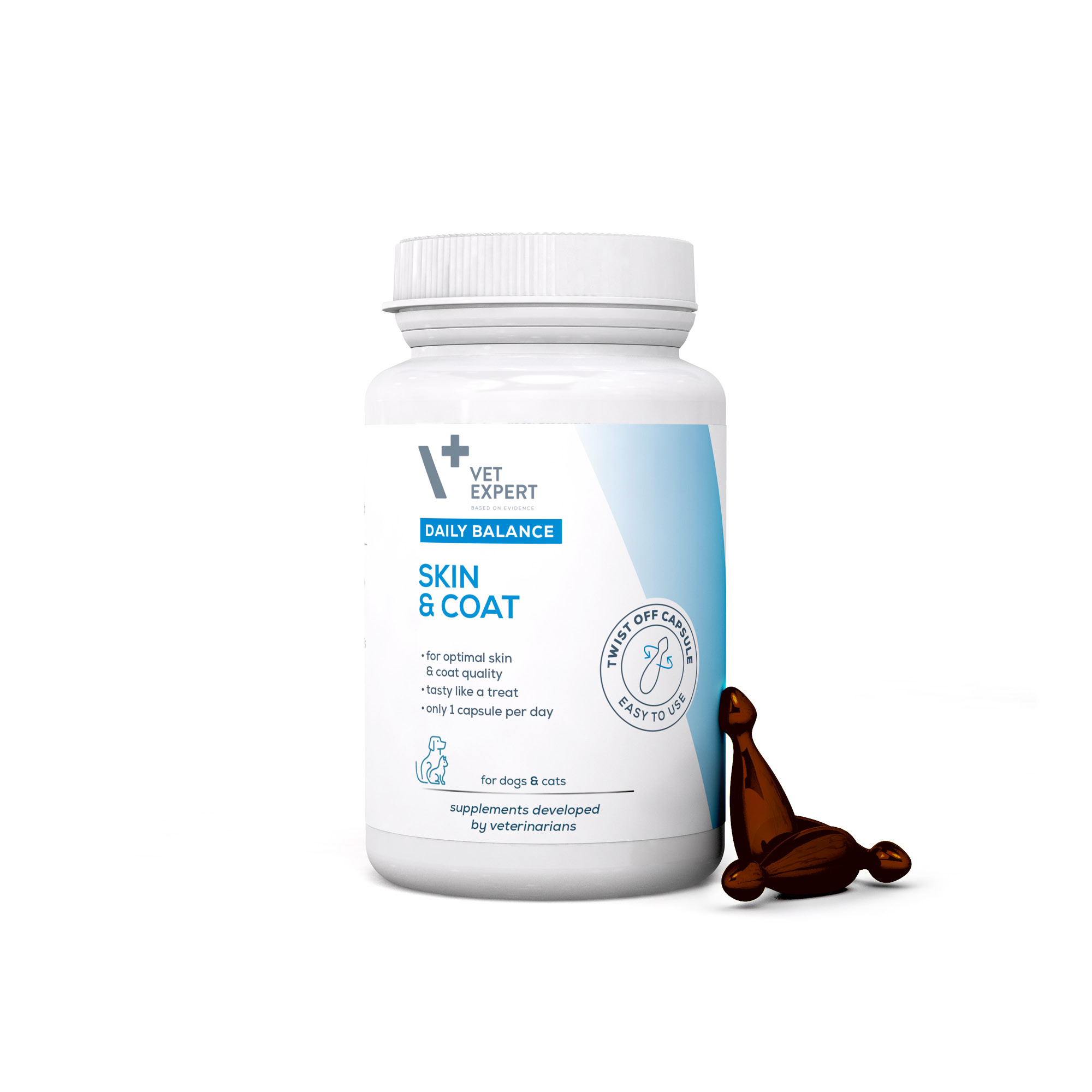 VET EXPERT SKIN & COAT - suplement na piękną, lśniącą sierść i nawilżoną skórę psa i kota