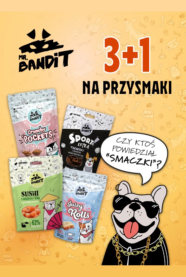 Promocja 3+1 na przysmaki Mr. Bandit